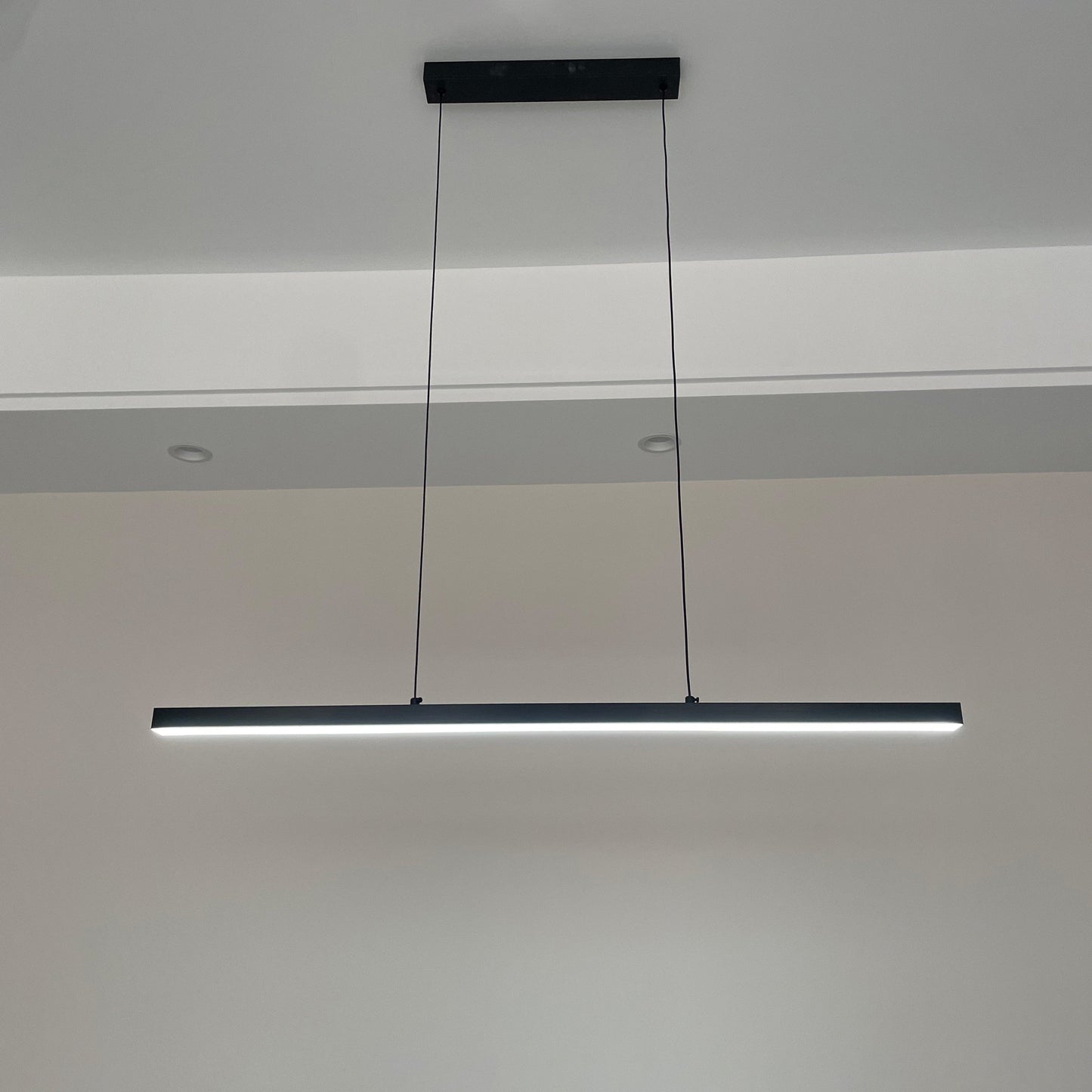Sleek Metal Kitchen Island LED Pendant Light