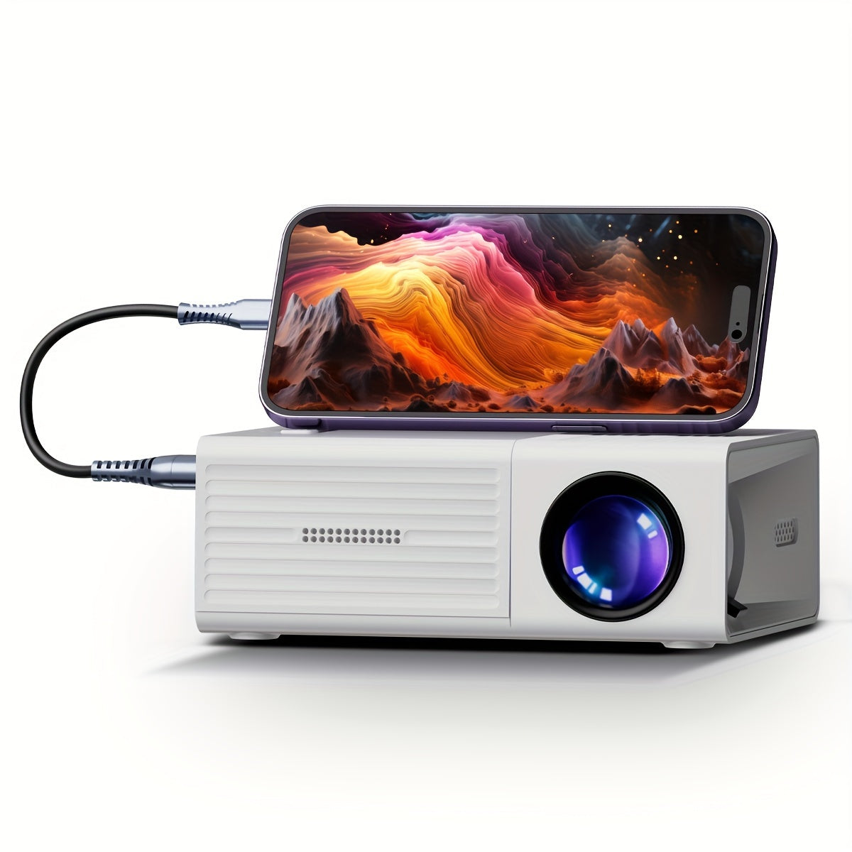 Portable HD Projector - Compact 3000 Lumen - Cofik