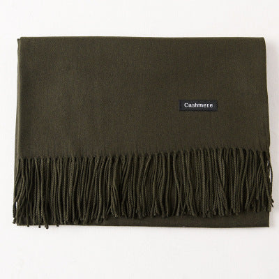Cozy Black and White Winter Scarf for Women