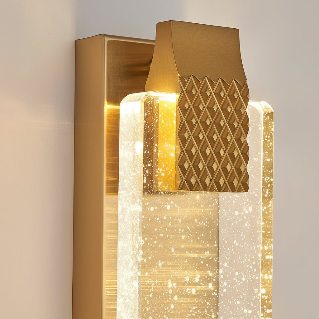 Elegant Glass LED Dimmable Wall Light