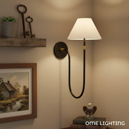 Modern Fabric Shade Wall Lamp