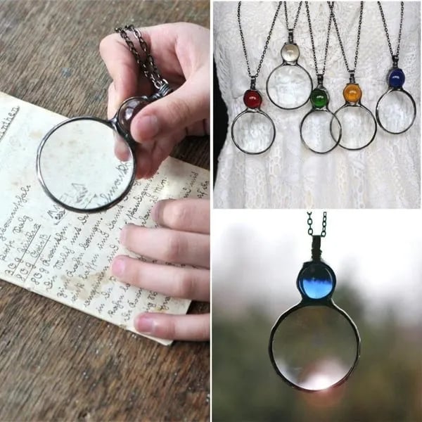 Unique Magnifying Glass Pendant Necklace - Cofik