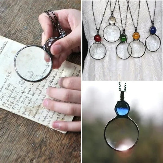 Unique Magnifying Glass Pendant Necklace - Cofik