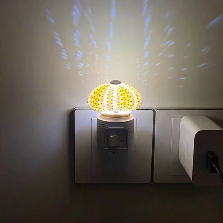 Rustic Coastal Shell Table Lamp