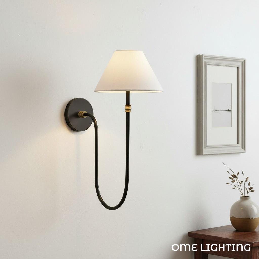 Modern Fabric Shade Wall Lamp