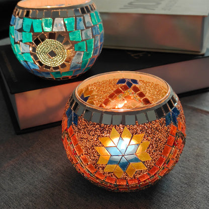 Vintage Glass Candle Tealight Holder