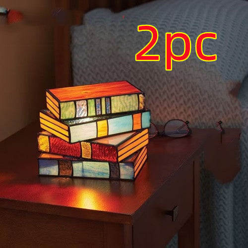 Classic Table Lamp with Book Design