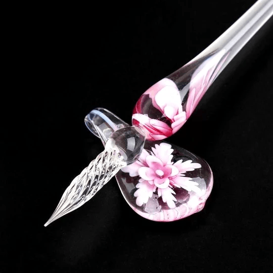 Luxury Glass Calligraphy Pen Kit with Ink
