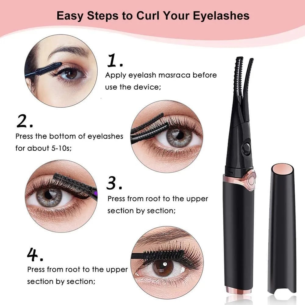 Portable Warm Heated Eyelash Curler - Cofik