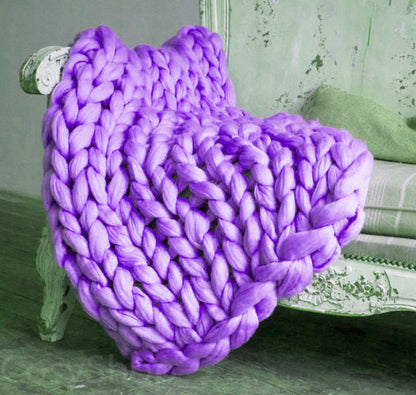 Thick Cozy Knitted Throw Blanket