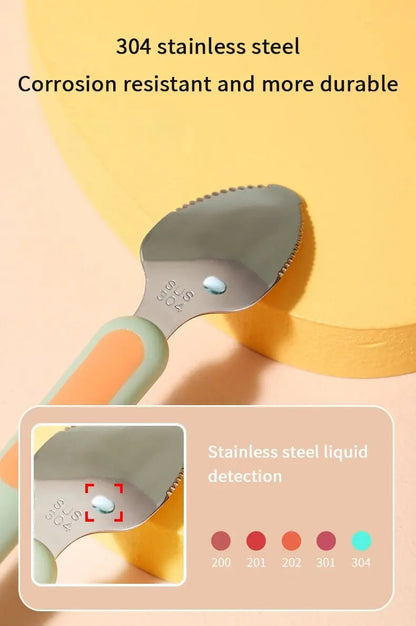 Baby Feeding Spoon with Soft Scraper