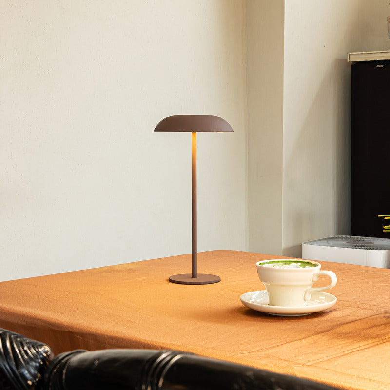 Stylish Round Cordless Table Lamp with Touch Control - Cofik