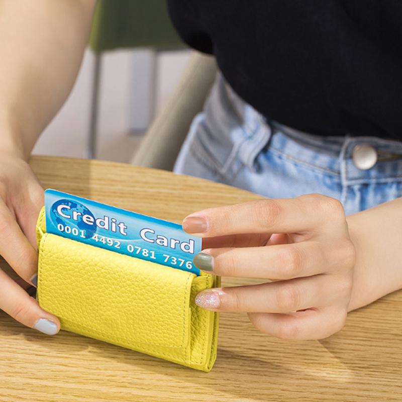 Slim Leather RFID Blocking Wallet