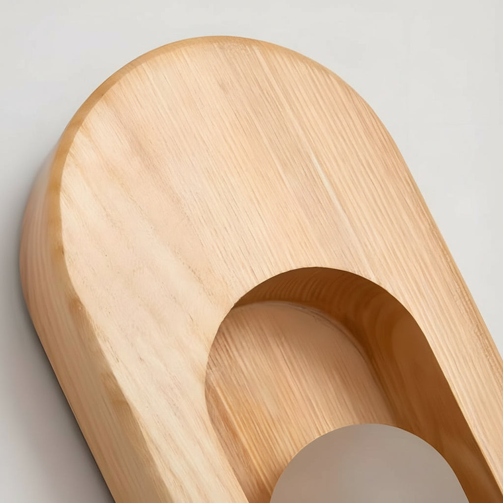 Simple Wooden LED Wall Light