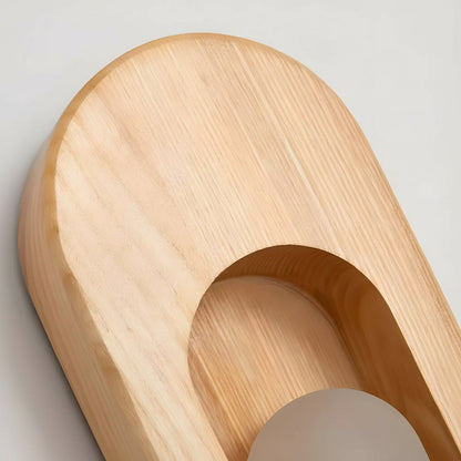 Simple Wooden LED Wall Light