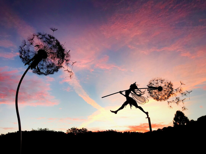 Whimsical Outdoor Garden Decor Statue