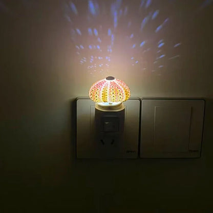 Rustic Coastal Shell Table Lamp