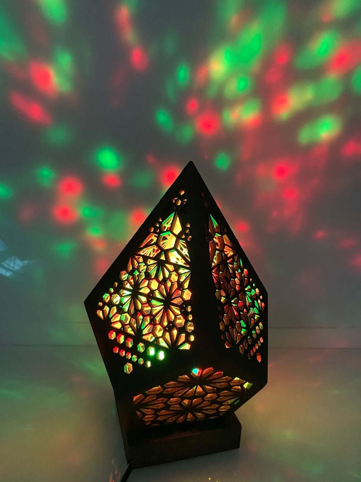 Colorful LED Projector Night Light Table Lamp