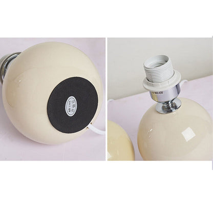 Simple Ceramic Desk Lamp with Folded Shade