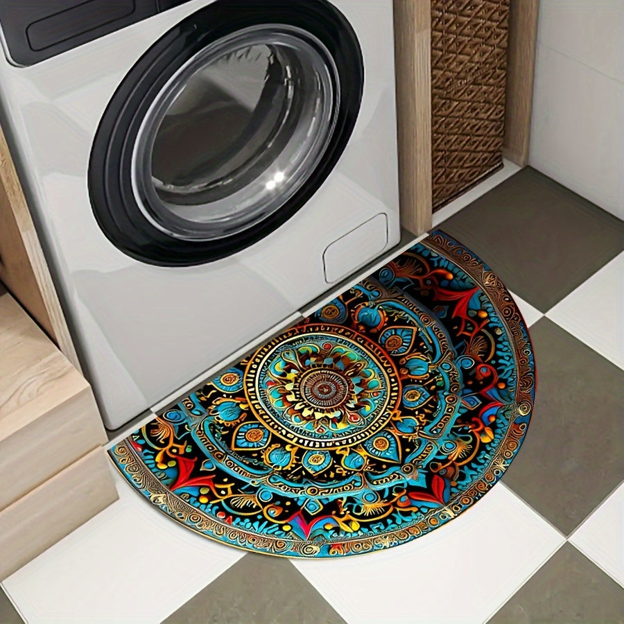 Circular Boho Welcome Door Mat