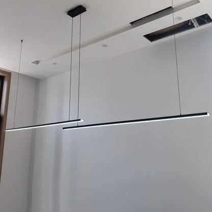 Sleek Metal Kitchen Island LED Pendant Light