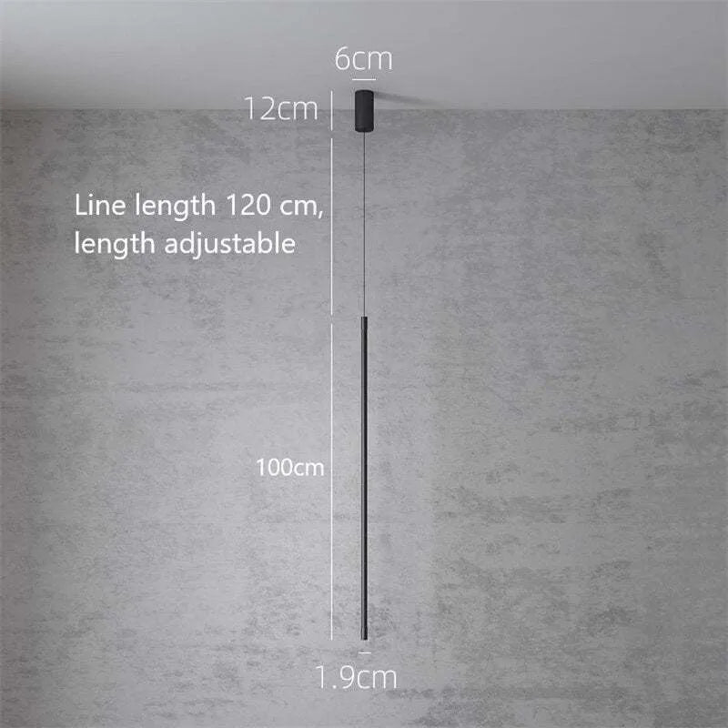 Stylish Dark Metal Hanging Bedside Light