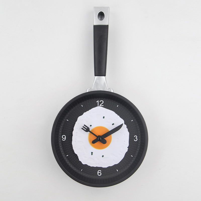 Quiet Kitchen Wall Clock Silent Fried Egg Design