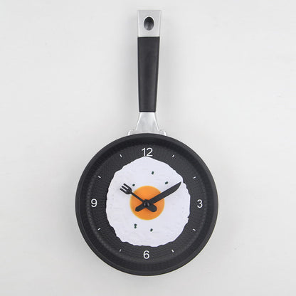 Quiet Kitchen Wall Clock Silent Fried Egg Design