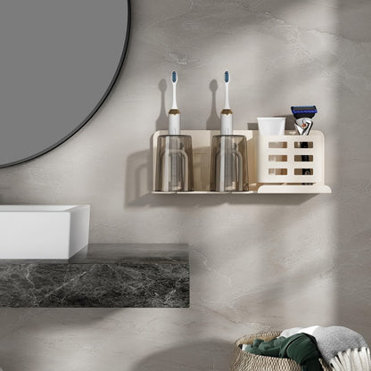 Silver Bathroom Electric Toothbrush Wall Mount