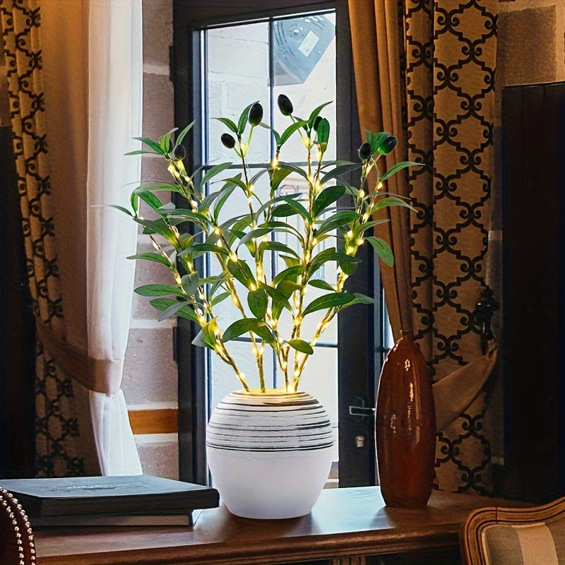 Bright Olive Tree Table Lamp