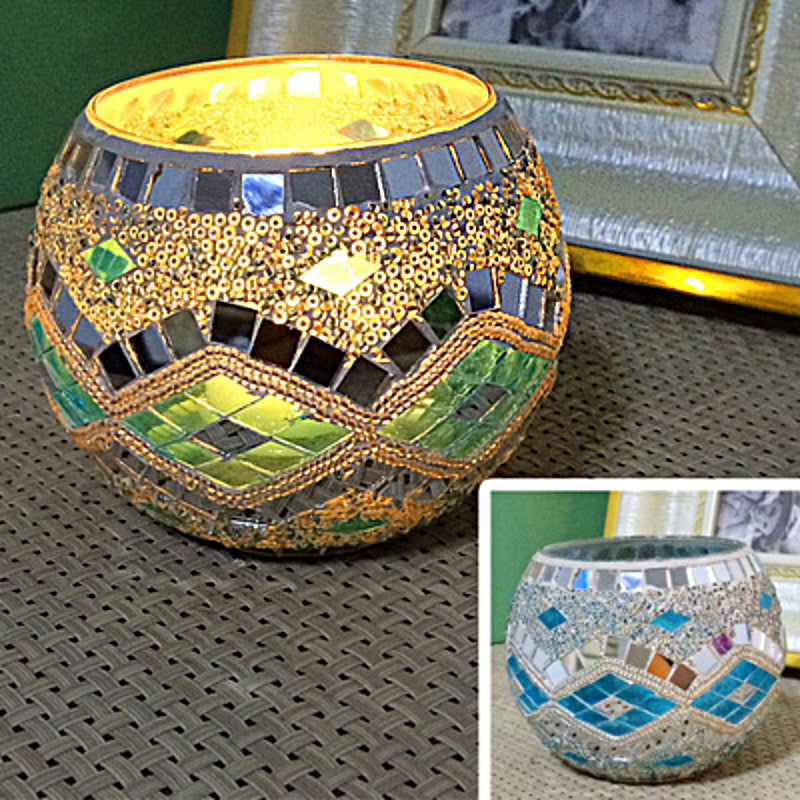 Vintage Glass Candle Tealight Holder