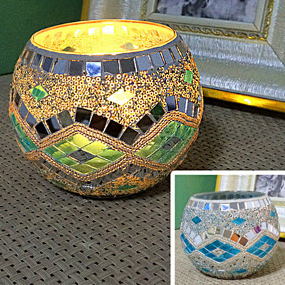 Vintage Glass Candle Tealight Holder