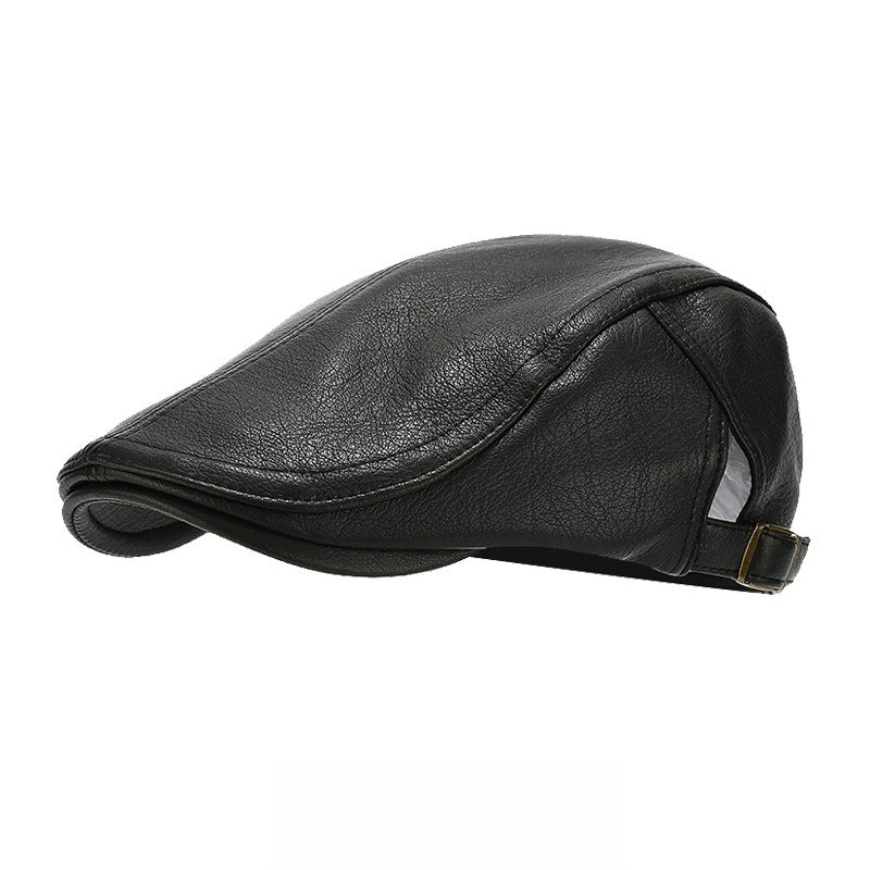 Timeless Brown Leather Hat - Cofik