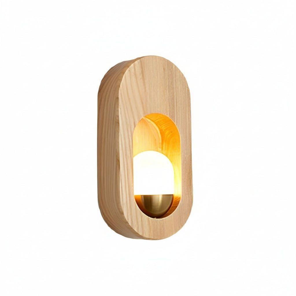 Simple Wooden LED Wall Light