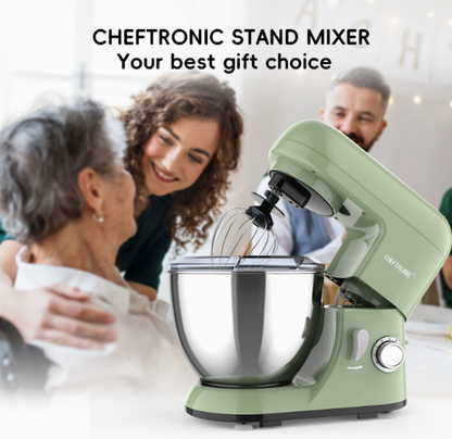 Heavy Duty 6-Speed Electric Mixer with Large Stainless Bowl