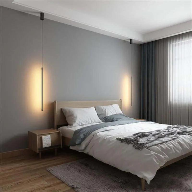 Stylish Dark Metal Hanging Bedside Light - Cofik