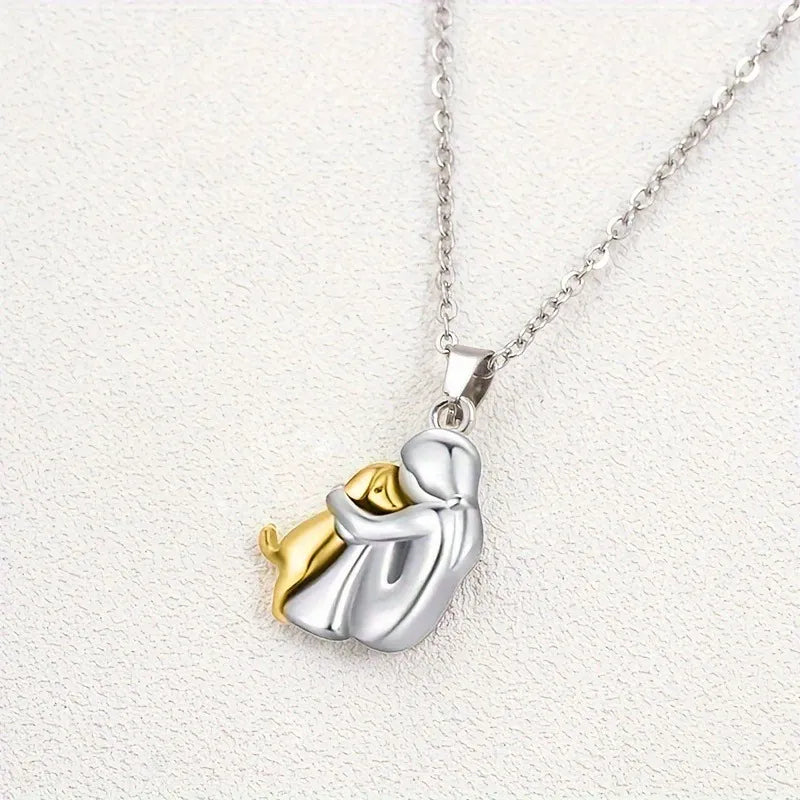 Pet Love Dog Owner Heart Necklace