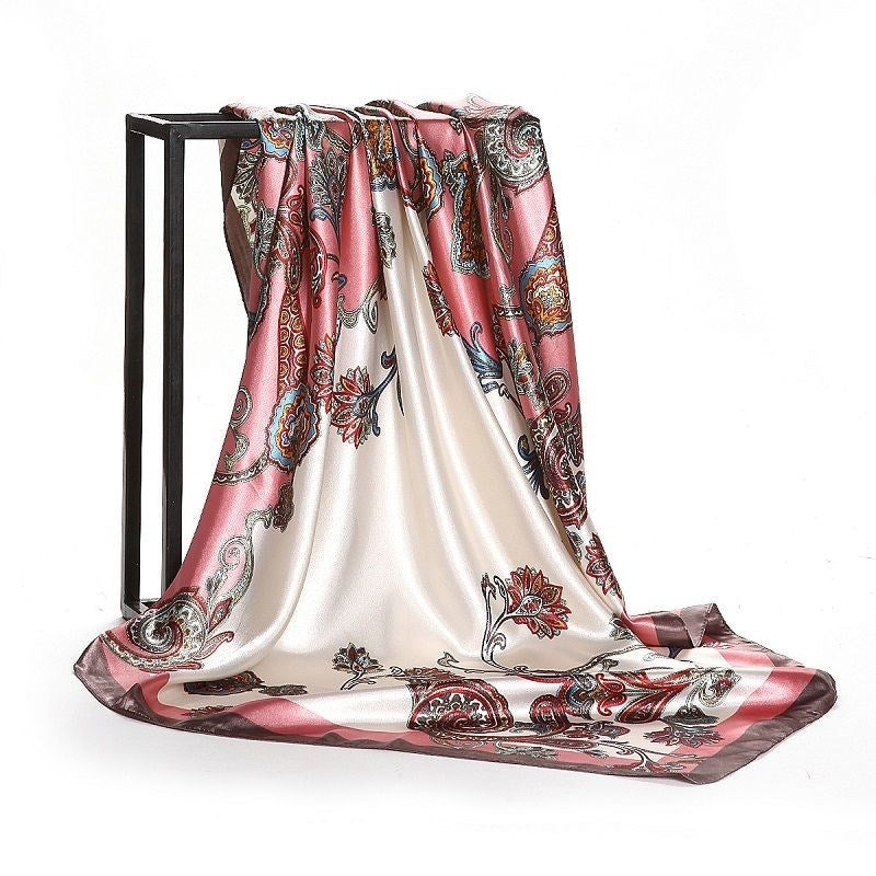 Big Soft Lightweight Square Silk Scarf