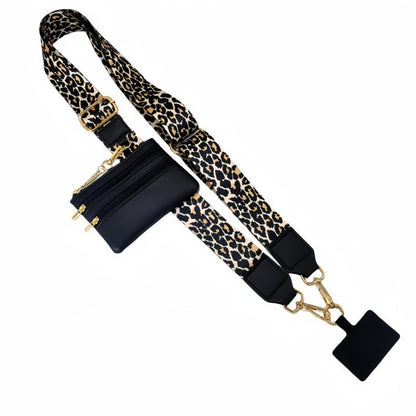 Detachable Phone Crossbody Strap with Card Holder