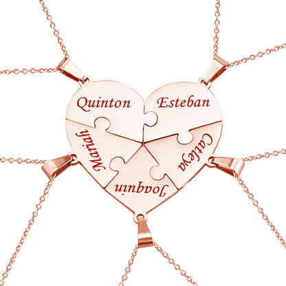 Customizable Heart Shaped Family Tree Necklace