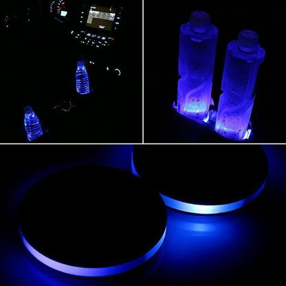 Bright LED Car Cup Holder Lights (2-Pack)