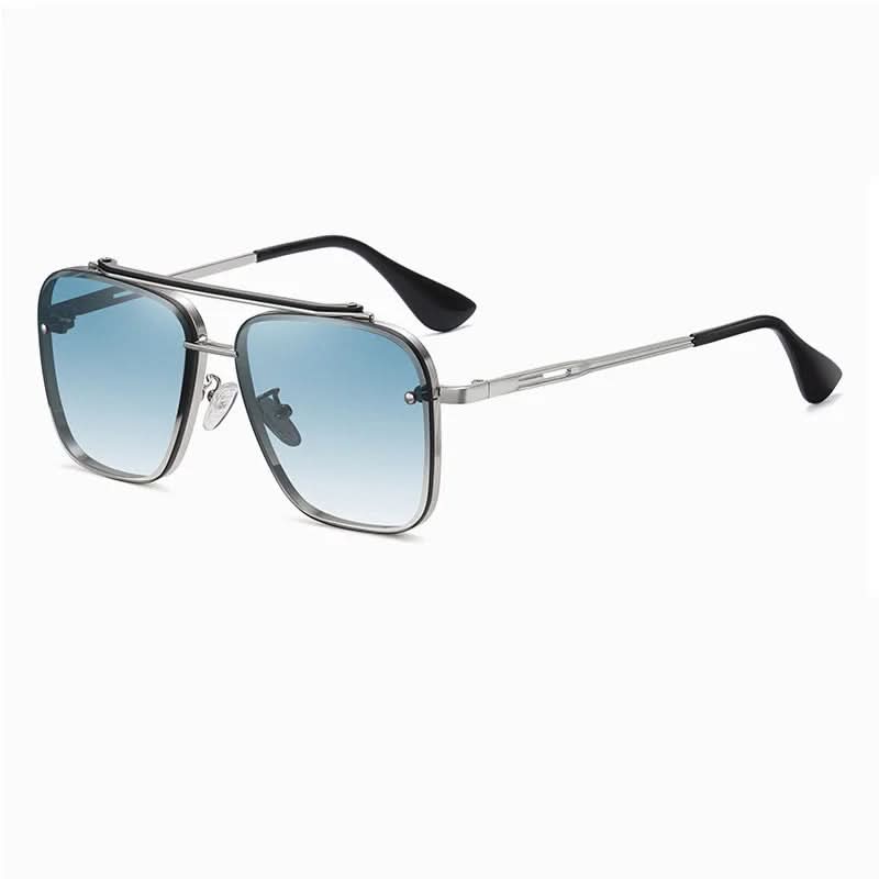 Trendy Men's Shades with Big Metal Frames