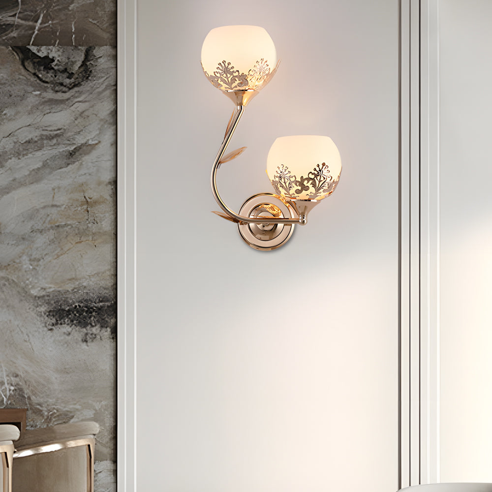Elegant Double Glass LED Wall Lamp Fixtures - Cofik