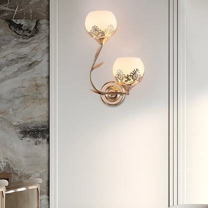 Elegant Double Glass LED Wall Lamp Fixtures - Cofik