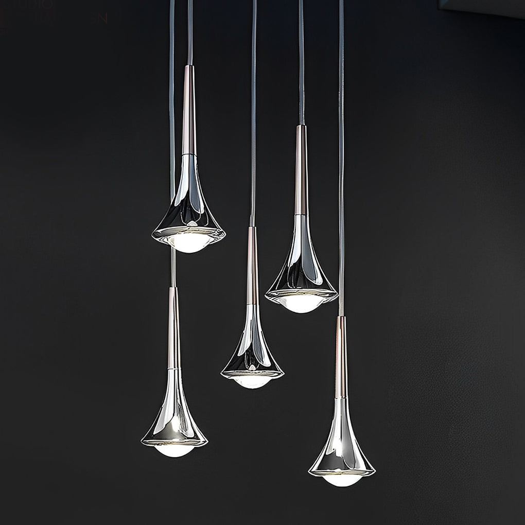 Mini Glass Pendant Light Modern Staircase Lamp