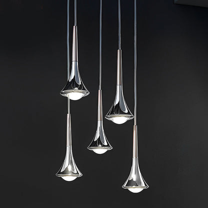 Mini Glass Pendant Light Modern Staircase Lamp