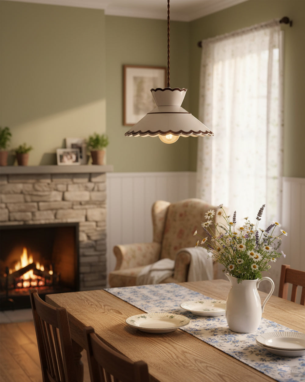 Stylish Ceramic Hanging Pendant Light