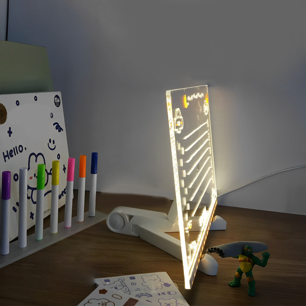 Bright LED Desk Lamp with Color Changing Message Pad
