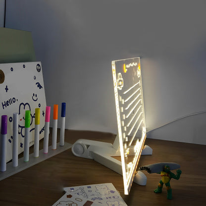 Bright LED Desk Lamp with Color Changing Message Pad
