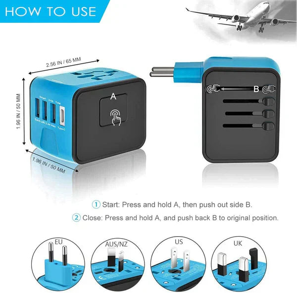 Global Travel Charger Universal Power Adaptor